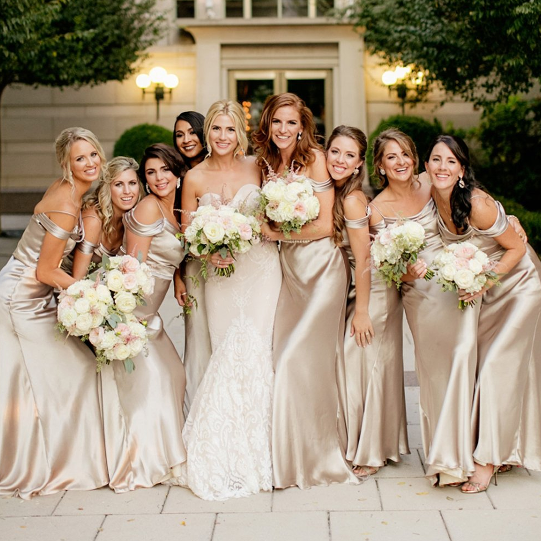 Bridesmaid satin online