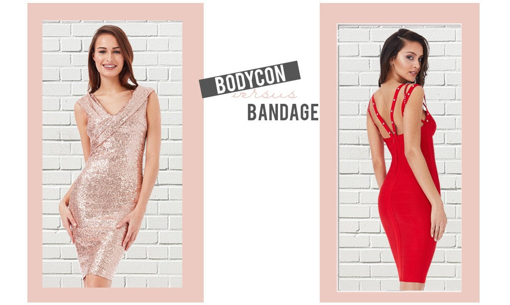 bodycon vs bandage dress Miranda Bandage Mini Dress