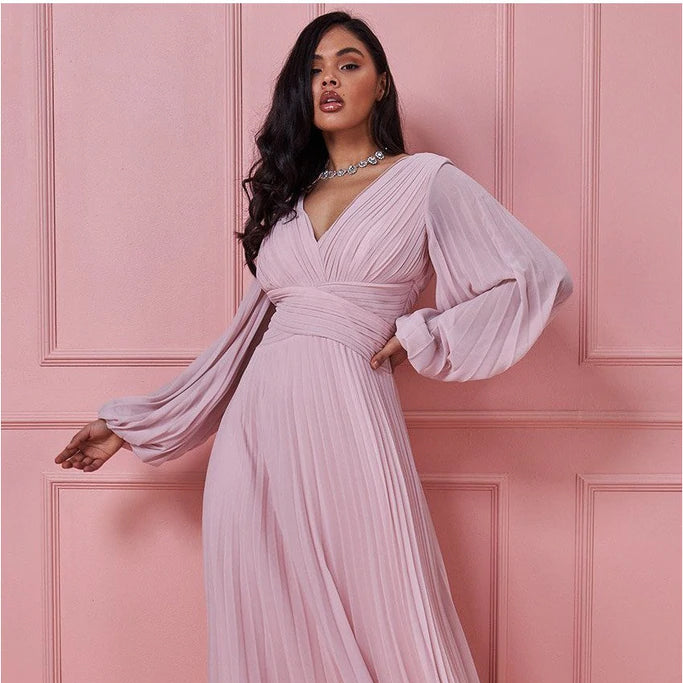 blush pink dress uk Buy Women's Dresses Pink Wedding Guest One Shoulder Online