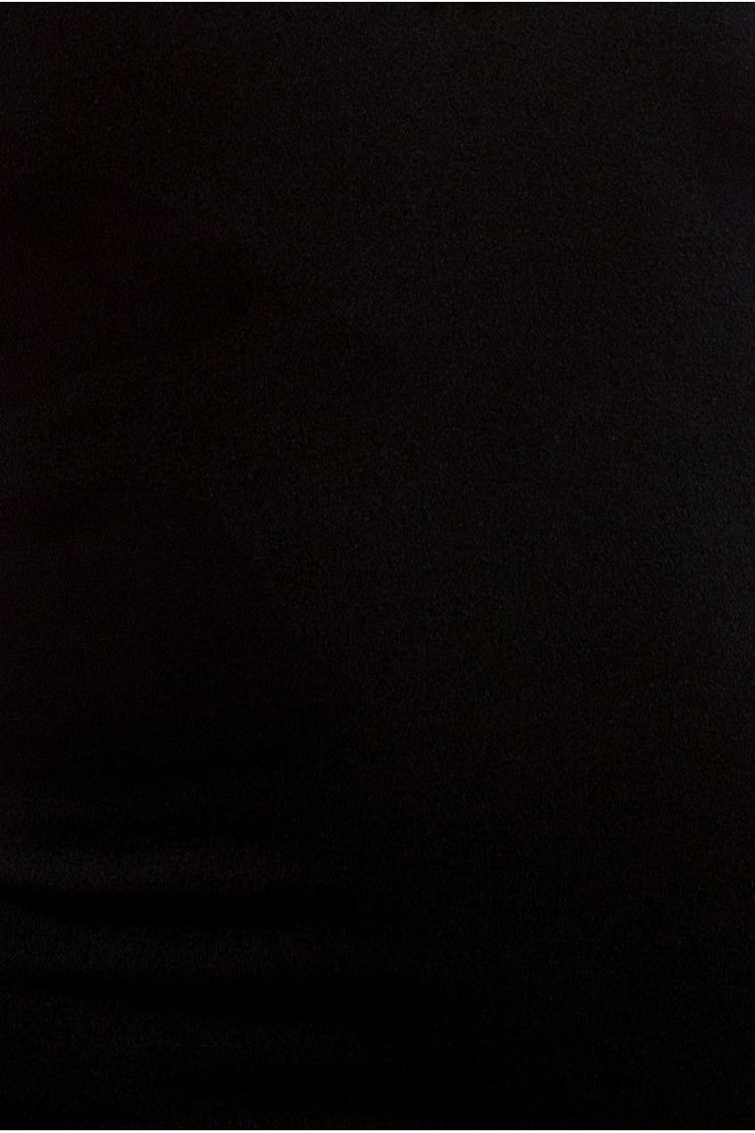 Pearl & Scuba Halter Neck Maxi Dress - Black DR4189