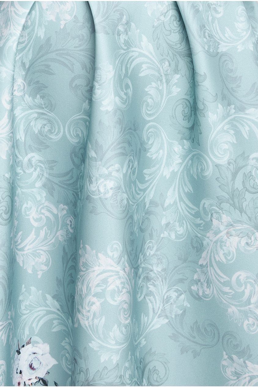 Sweetheart Floral Midi Dress - Sage Green DR3207M