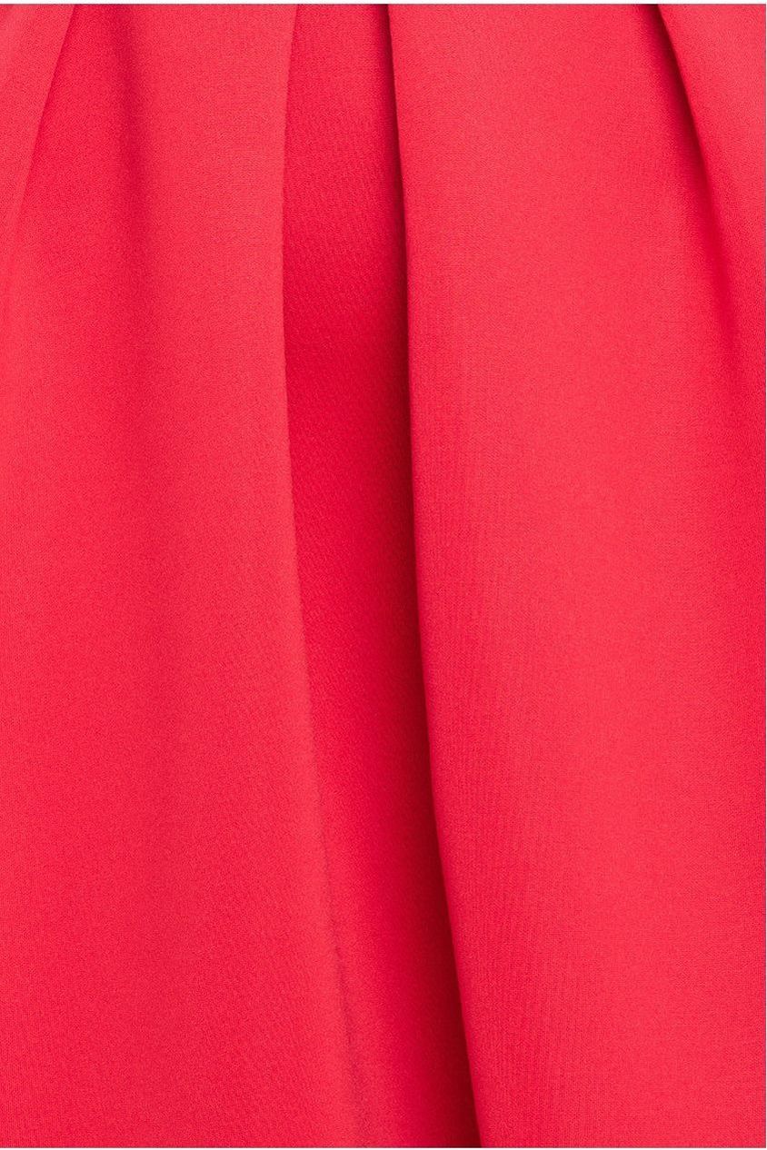 Scuba Foam Skater Midi Dress - Red DR4133M