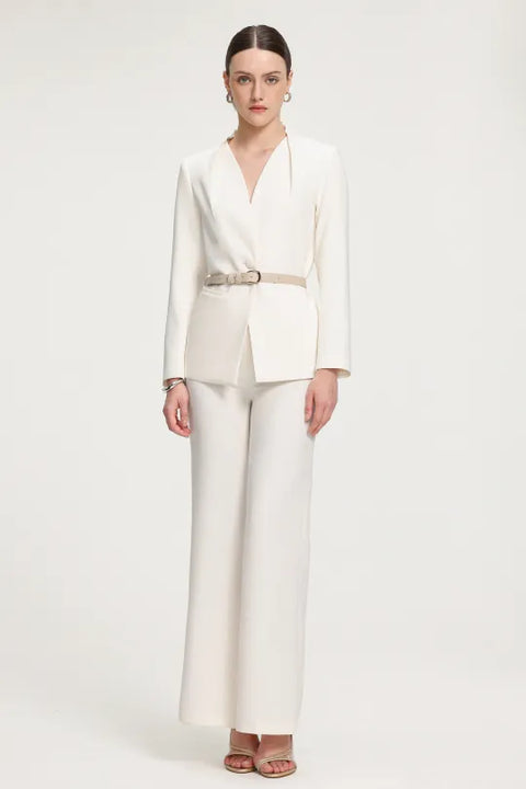 Belted Smooth Long Suit Set by Skye&Iris