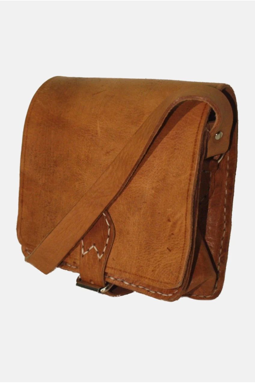 The Temara Square Saddle Bag In Tan 2001