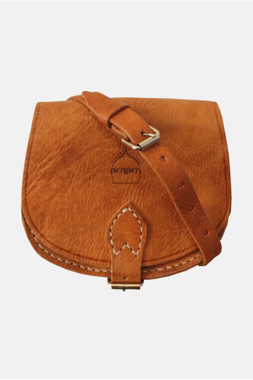 The Temara Small Half-Moon Saddle Bag In Tan 2003