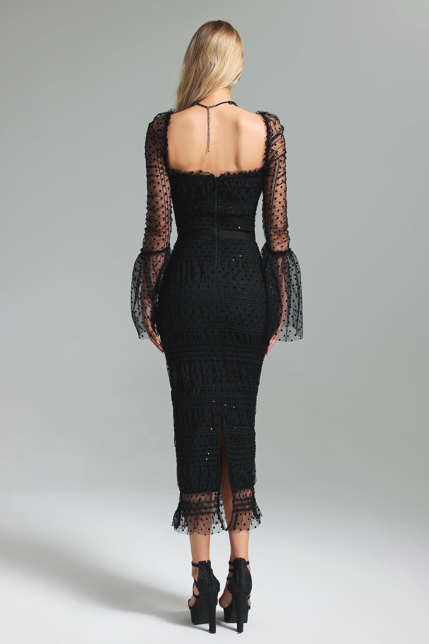 Crana Mesh Midi Dress D210720203