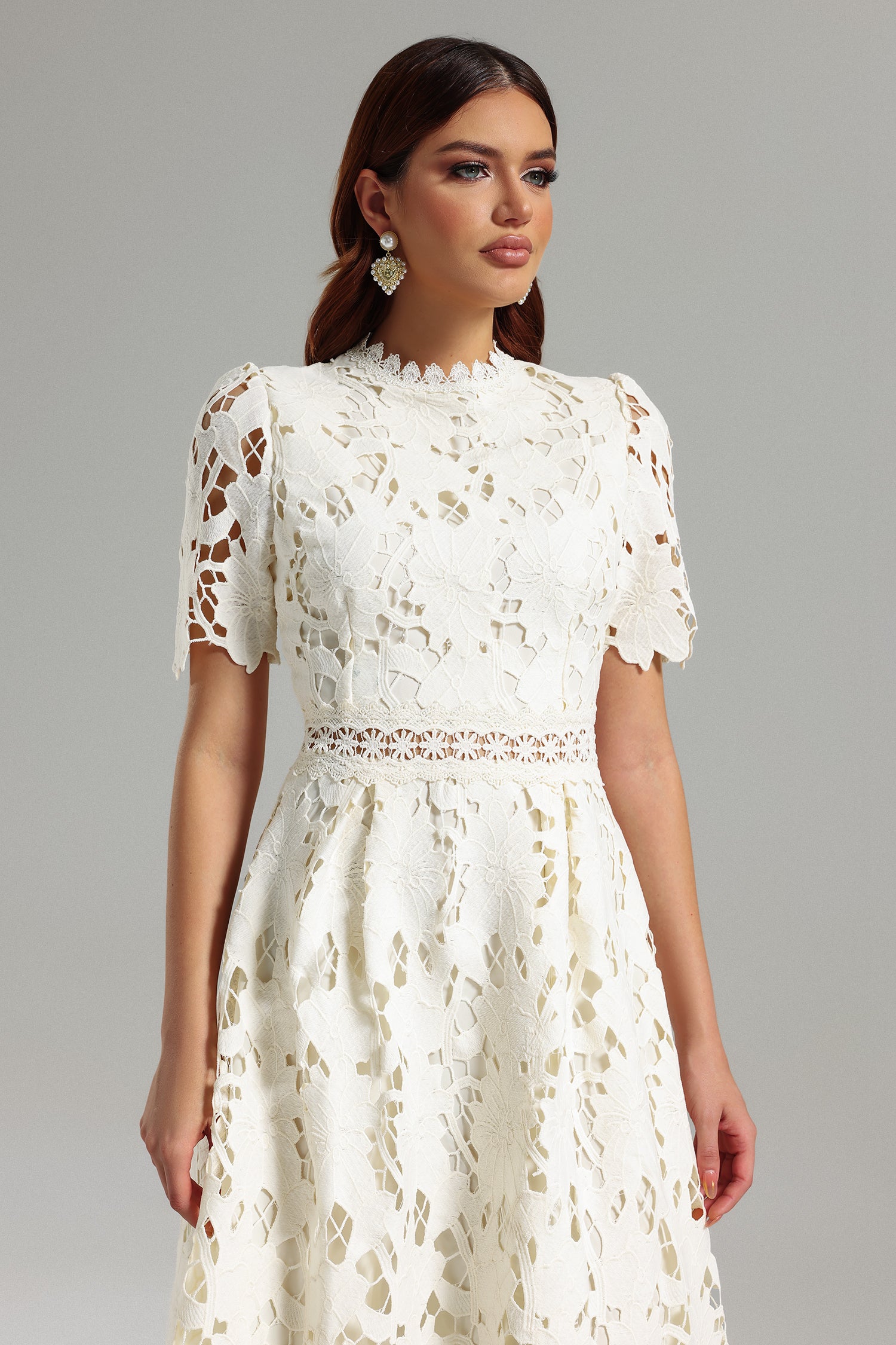 Jaca Lace Midi Dress C240300605