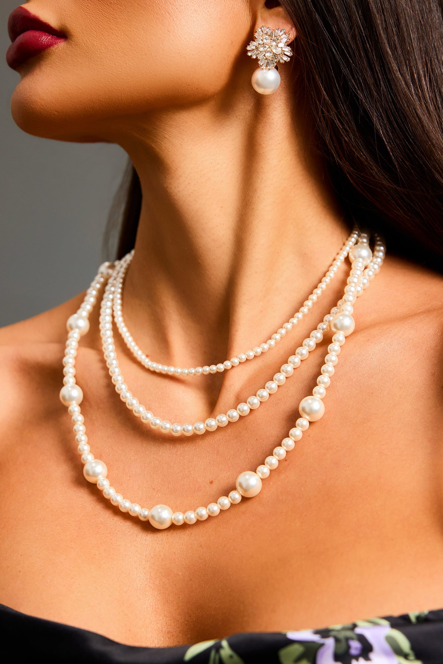 Zaha Diamond Pearl Earrings A241200311