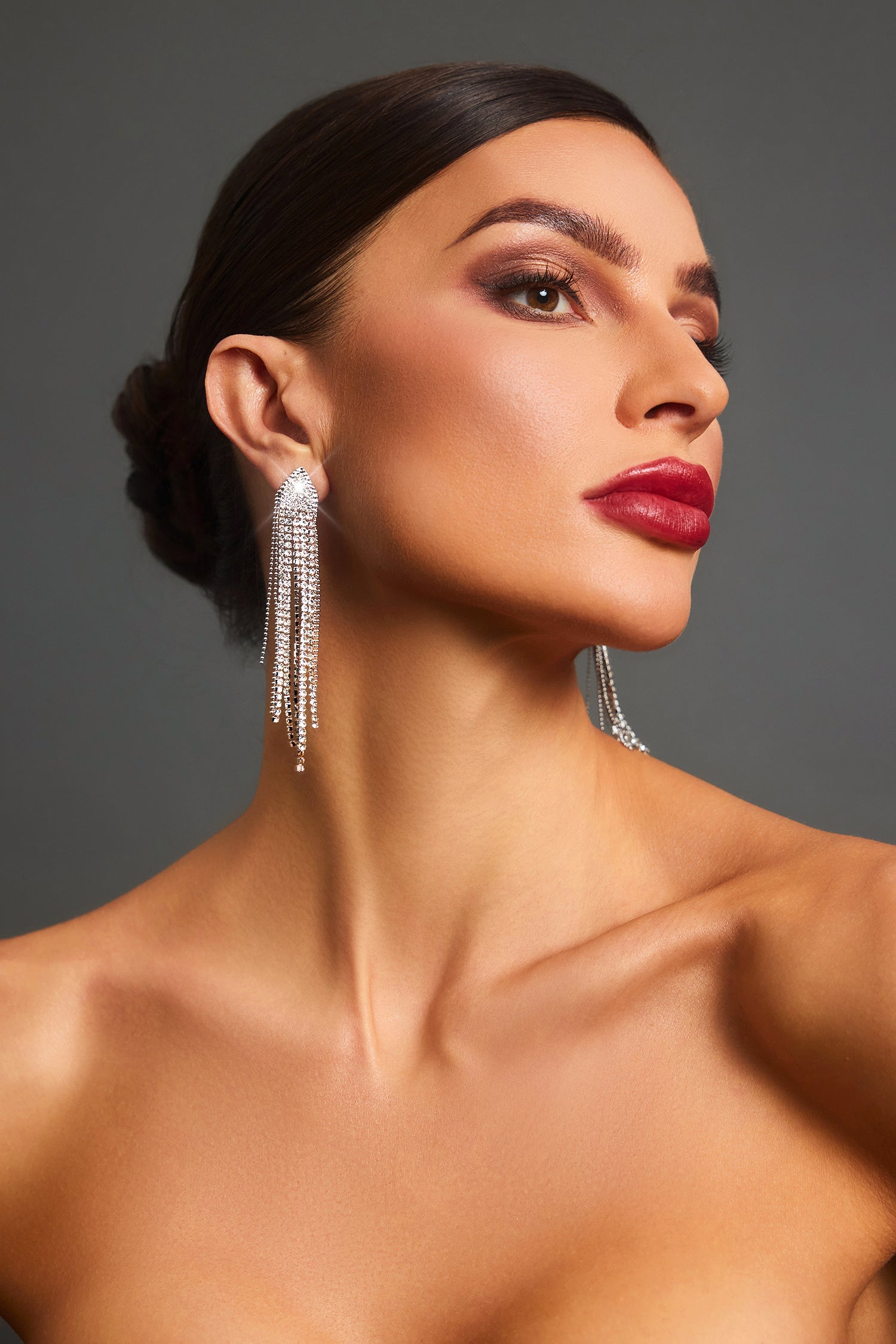 Rosie Diamond Tassel Maxi Earrings A241200322
