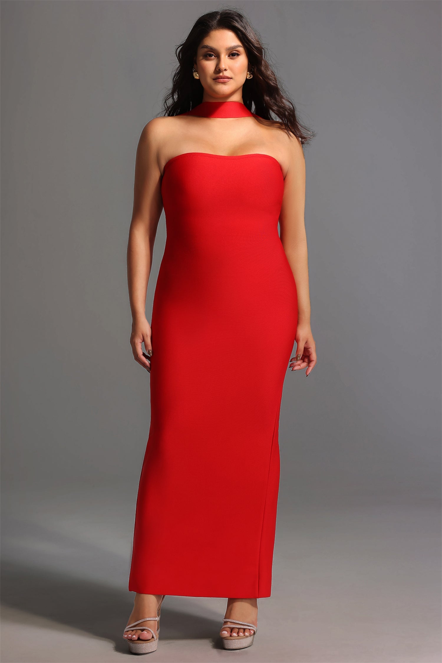 Rosee Sleeveless Bandage Maxi Dress