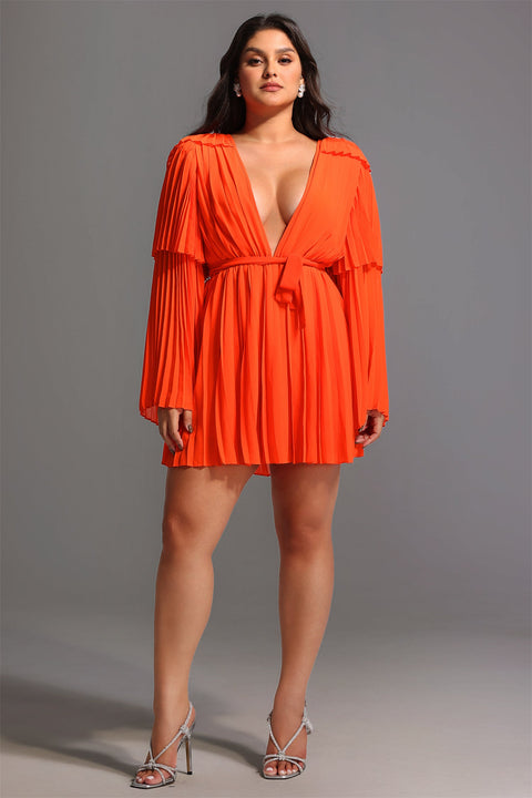 Lizew Pleated Mini Dress by Bella Barnett