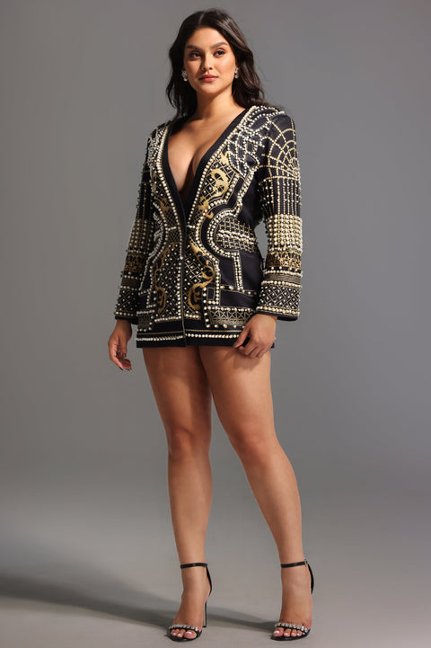 Dole Pearl Blazer Dress by Bella Barnett