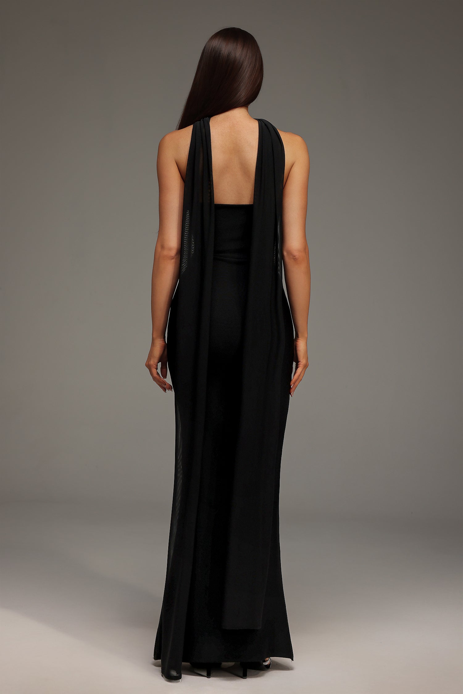 Nadja Sleeveless Diamond Bunting Bandage Maxi Dress D250701236