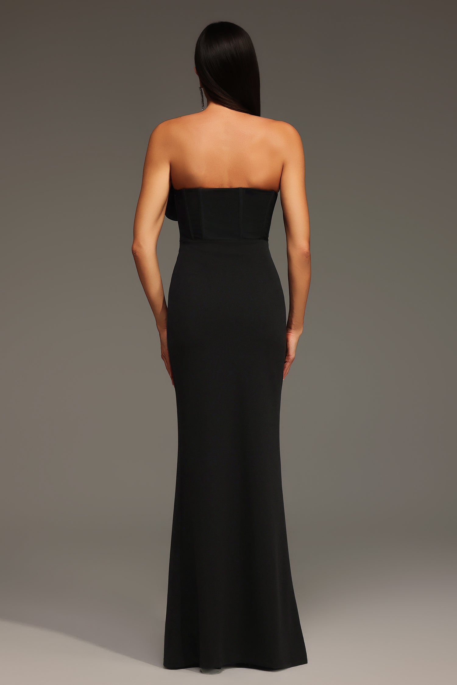 Stretchy Sleeveless Flowers Slit Bandage Maxi Dress D250701537