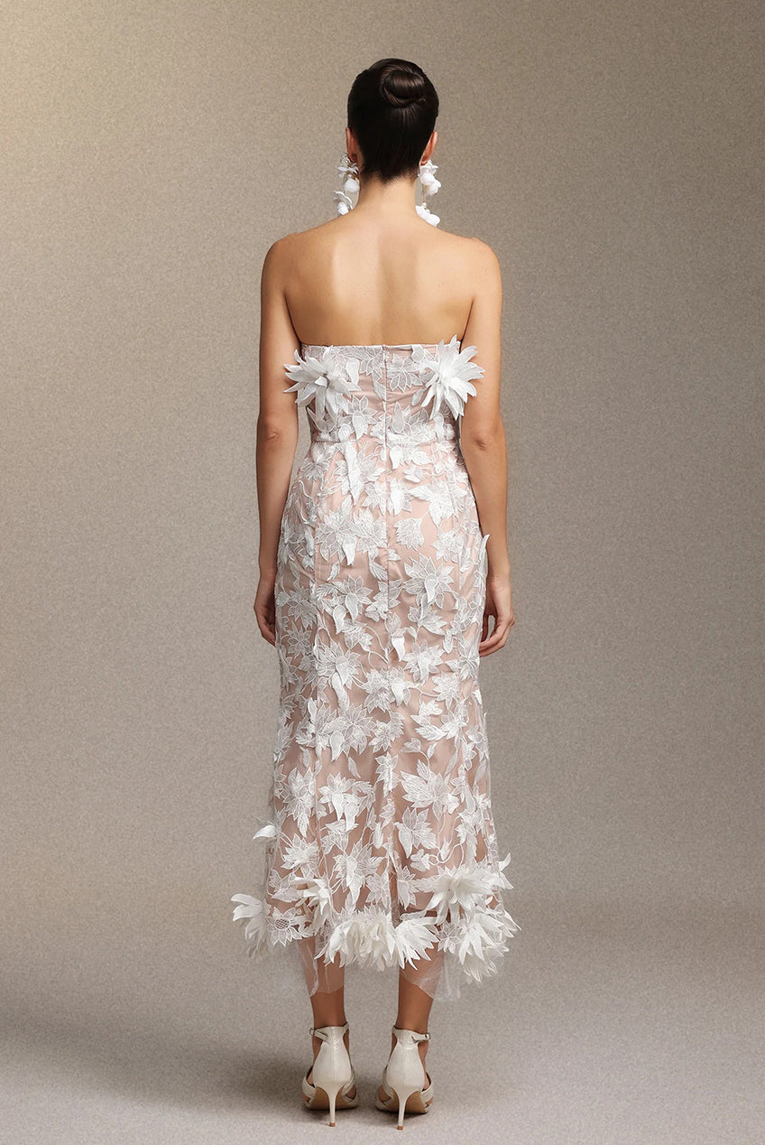 Kater Sleeveless Flowers Lace Maxi Dress D250401524