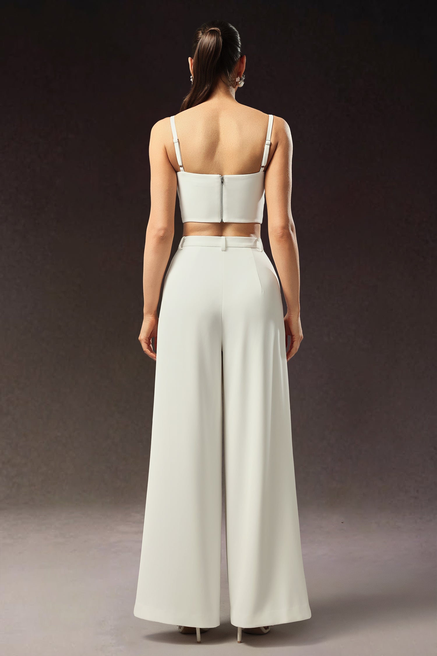 Zaysha Sleeveless Diamond Flower Maxi Two-Piece Set D250104001