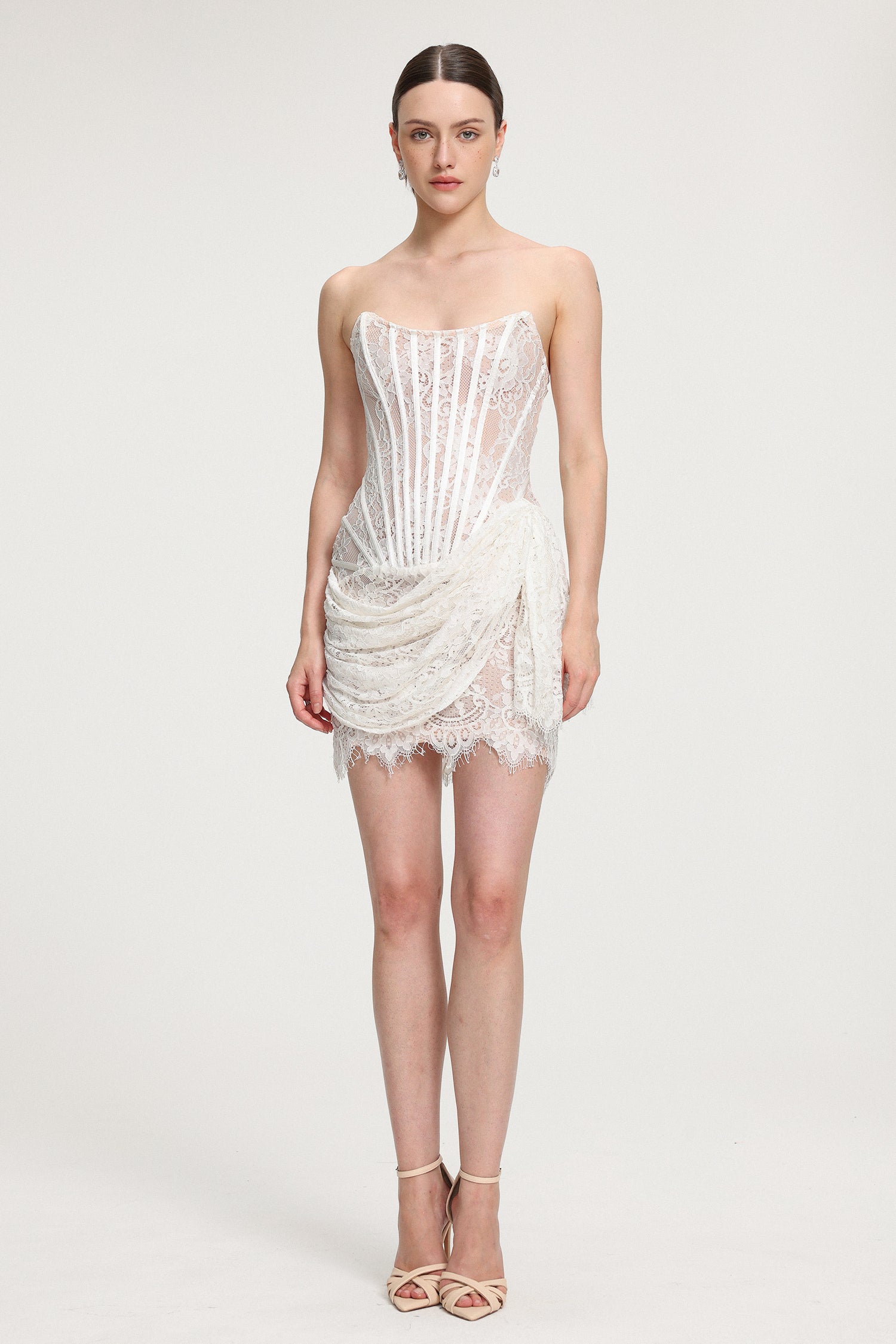 Lace Corset Mini Dress R2509GS030