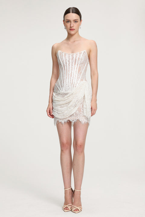 Lace Corset Mini Dress by Skye&Iris