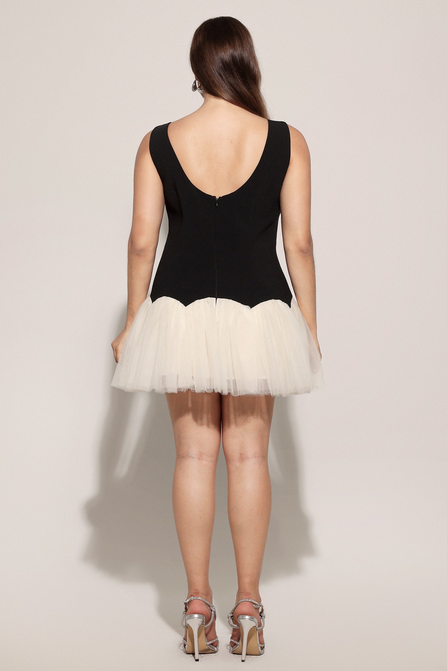 Salamo Sleeveless Diamond Mini Dress C250500034