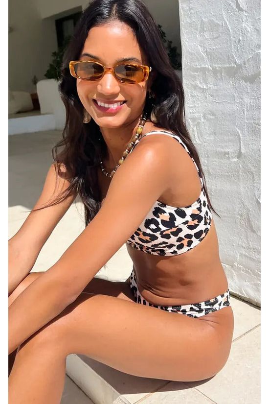 Cream Leopard Bikini CLB25