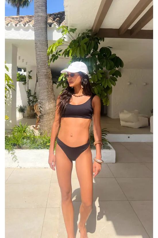 Black Ribbed Bikini BRB25