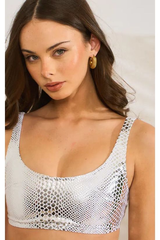 Silver Snake White Bikini SSWB25