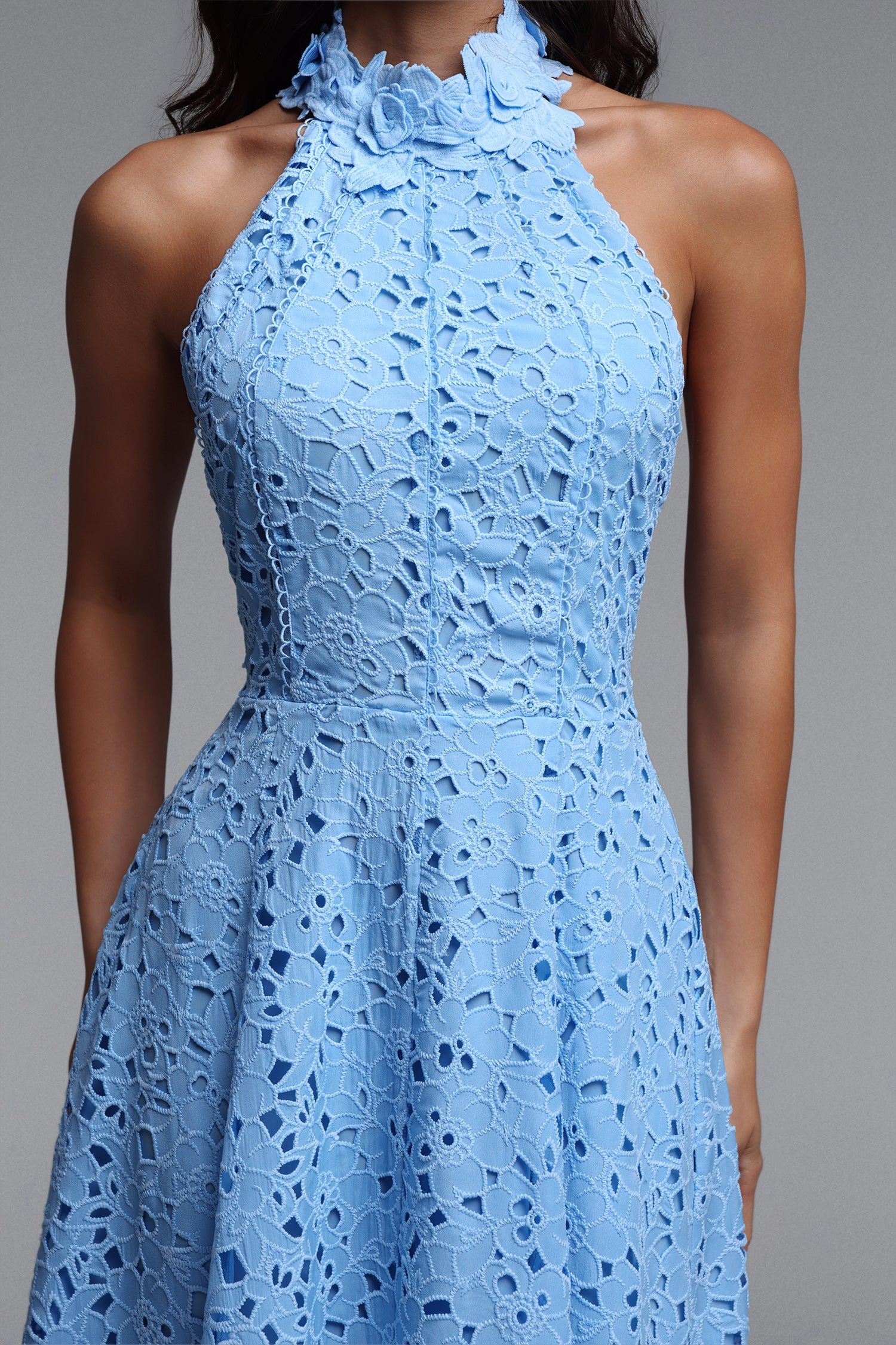 Nuvola Halter Midi Dress C260420035
