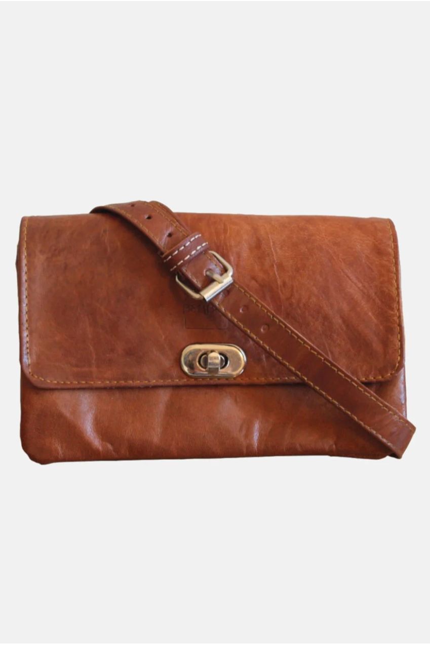 The Kenitra Soft Cross-Body Bag In Tan 2204