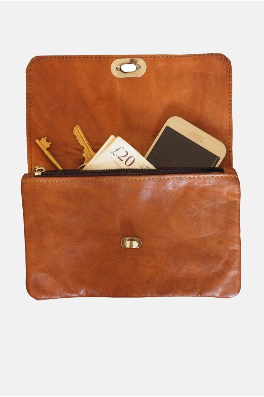 The Kenitra Soft Cross-Body Bag In Tan 2204