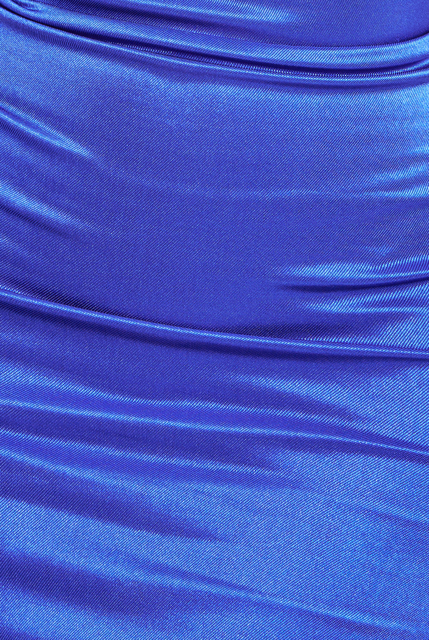 Halter Cowl Neck Back Maxi Dress - Royal Blue DR4387