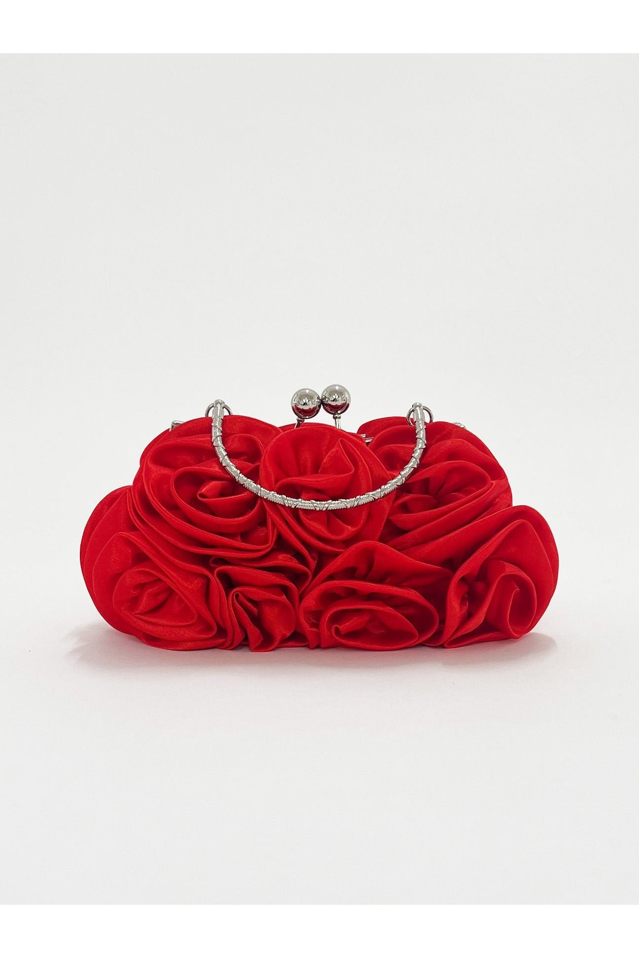 3D Rose Clutch Bag In Red HB331504