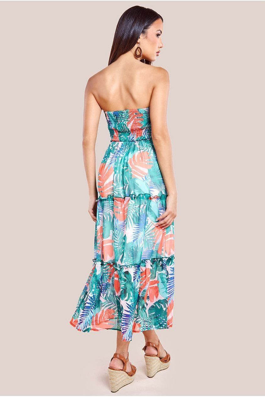 Boobtube Printed Maxi - Jungle Print DR3568