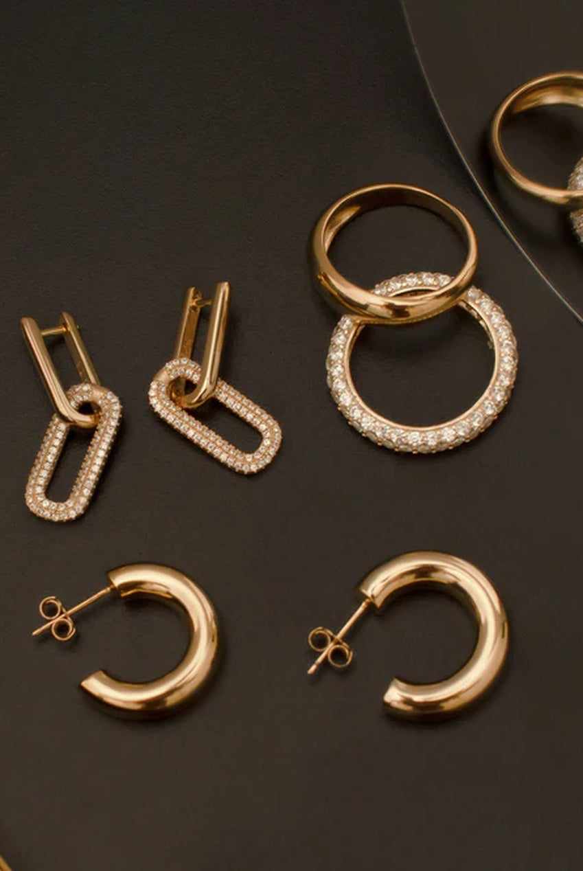 Gold Smooth Dome Ring - Medium Size 268