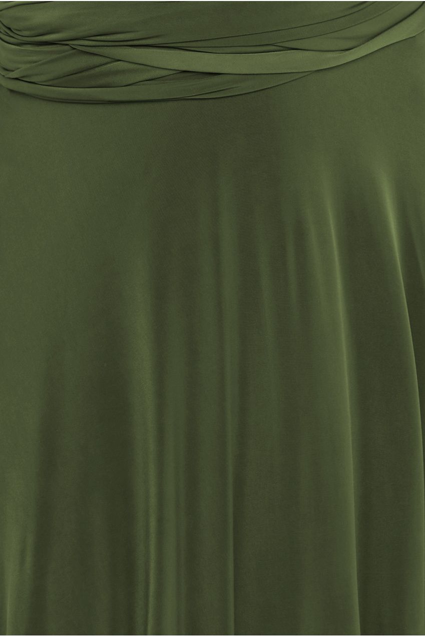 Multiway Tie-Up Maxi Dress - Olive DR1186BB