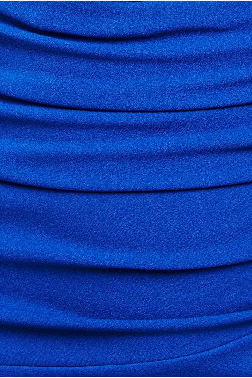 Off The Shoulder Frill Bodice Midi Dress - Royal Blue DR4255