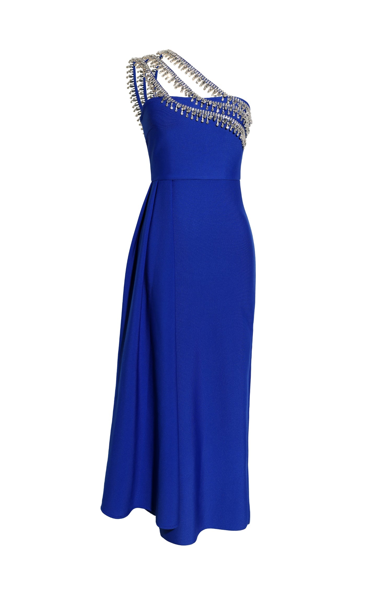 Marcella One Shoulder Diamond Bandage Maxi Dress D241201503