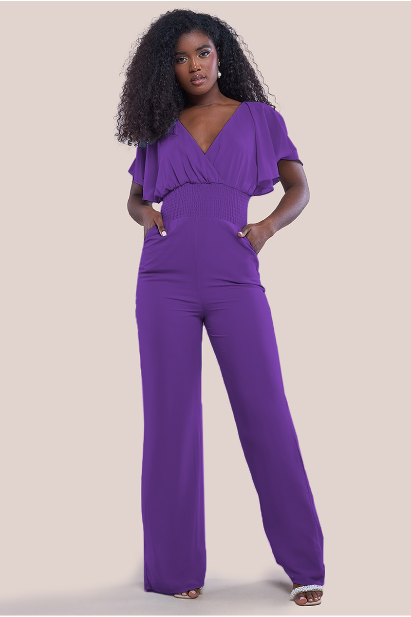 Pink and purple jumpsuit hotsell