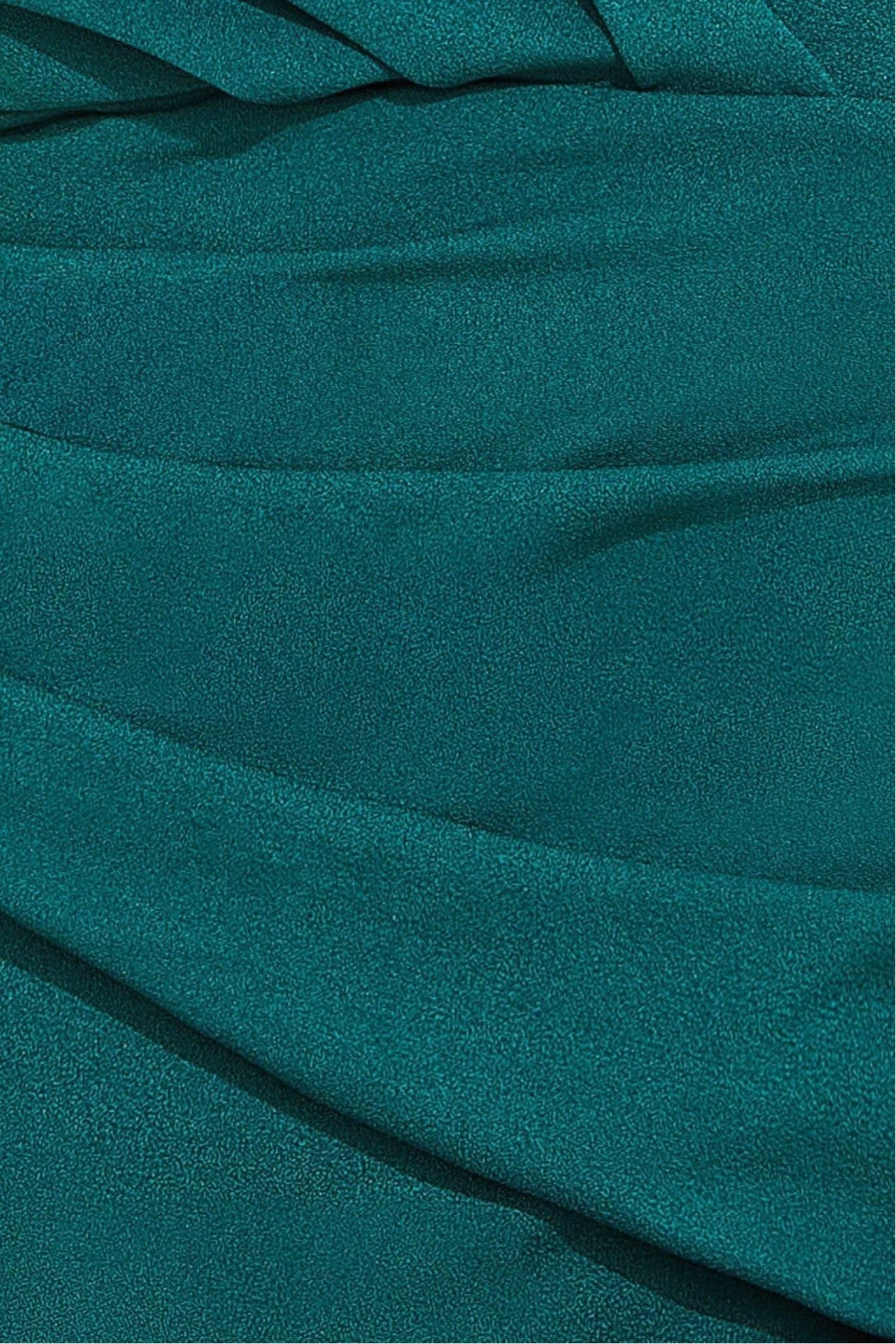 Bardot Pleated Maxi Dress - Emerald Green DR1092