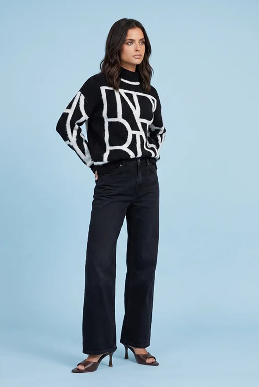 Wool Blend Abstract Jumper 40KW37059