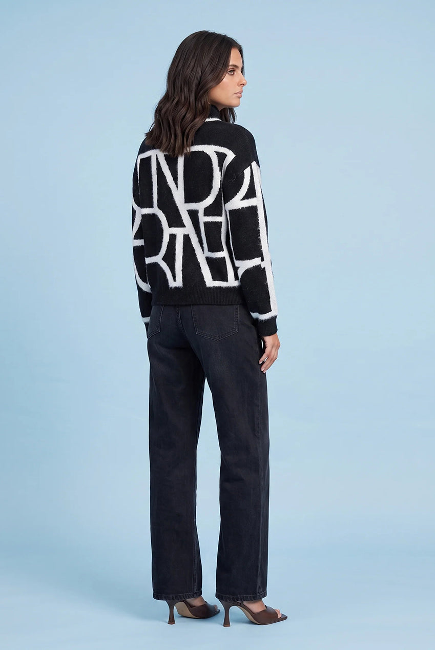 Wool Blend Abstract Jumper 40KW37059