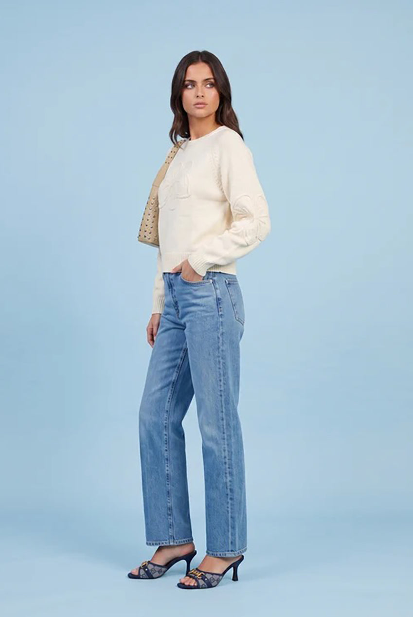 Embroidered Raglan Jumper 40KW37060