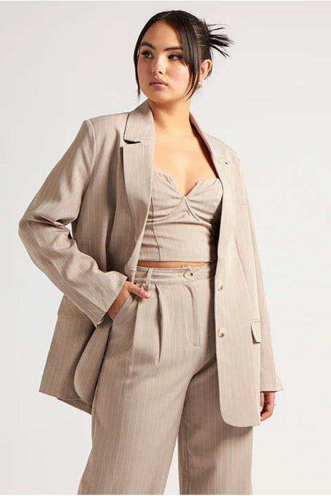 Striped Blazer by Urban Bliss