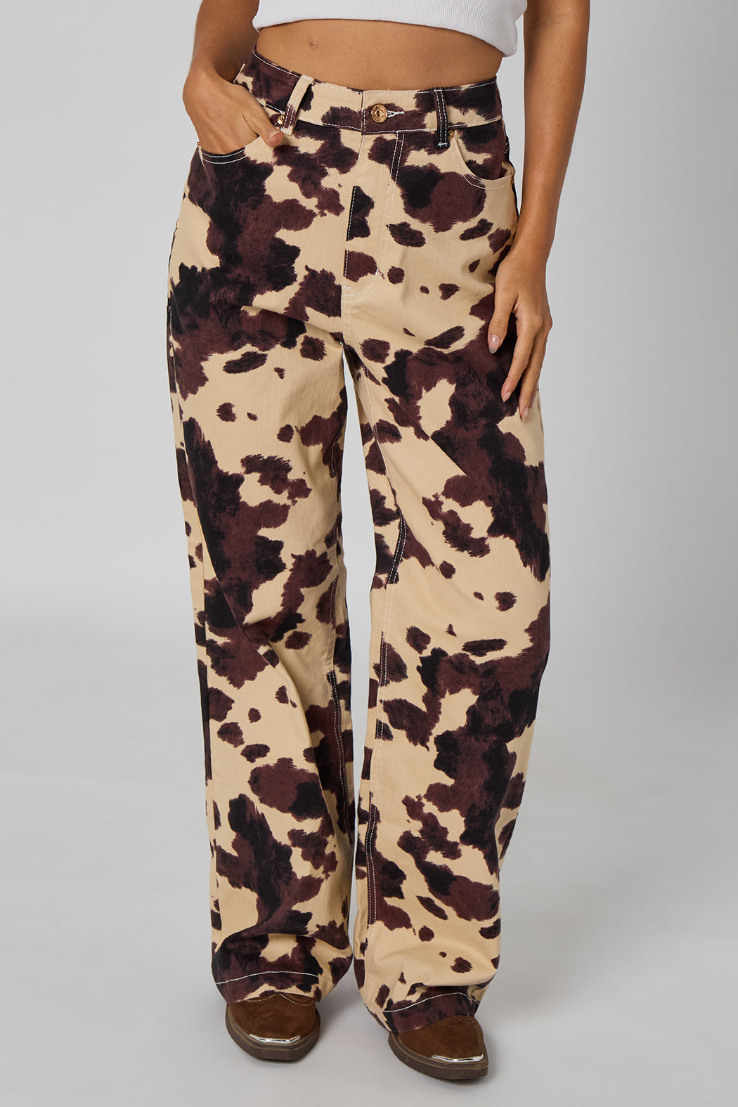 Cow Print Jeans 40TRS36939-c29