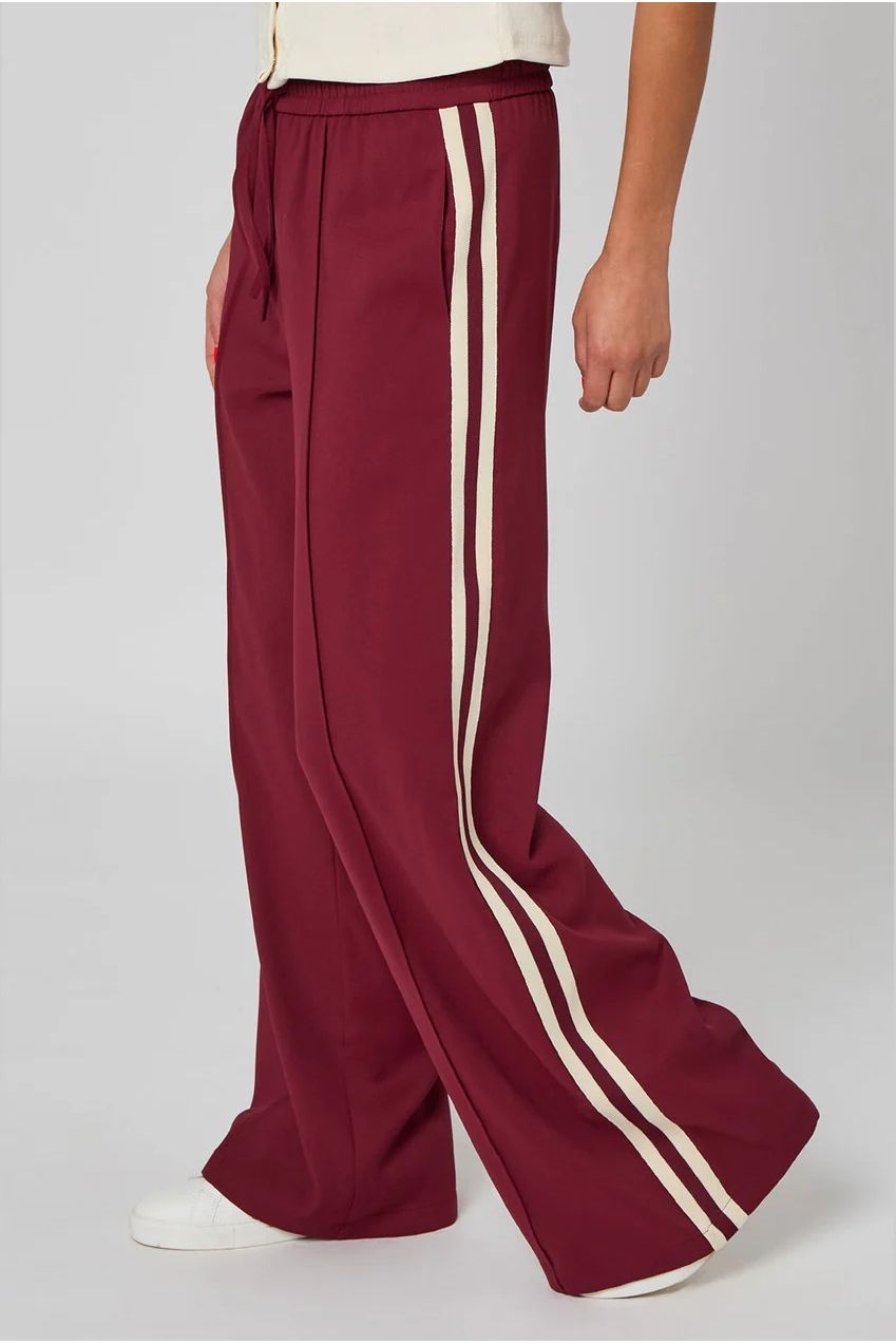 Burgundy Tapered Wide Leg Trouser 40TRS37890-c67