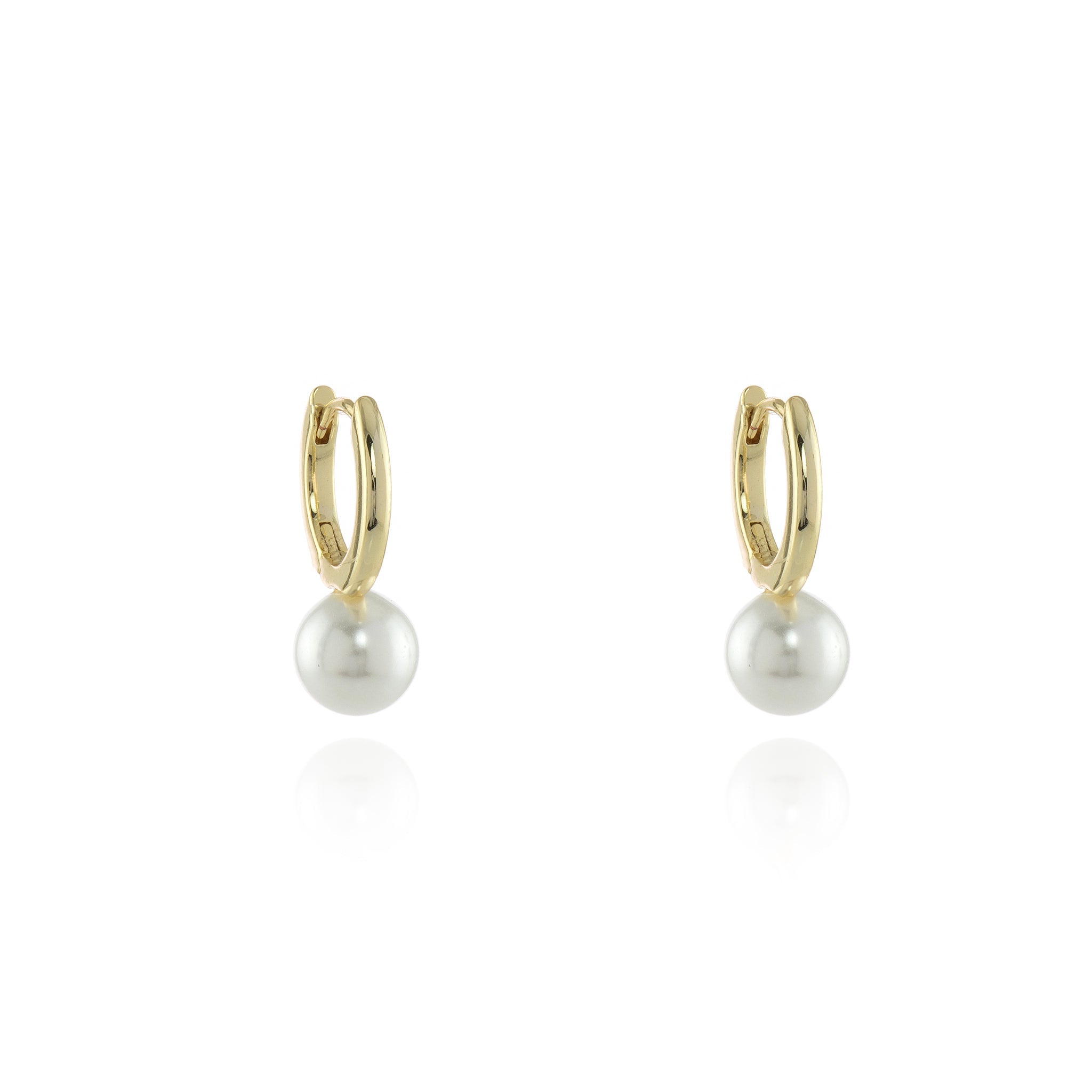 Cachet London Padma 8mm Pearl Gold Hoop 413387G300