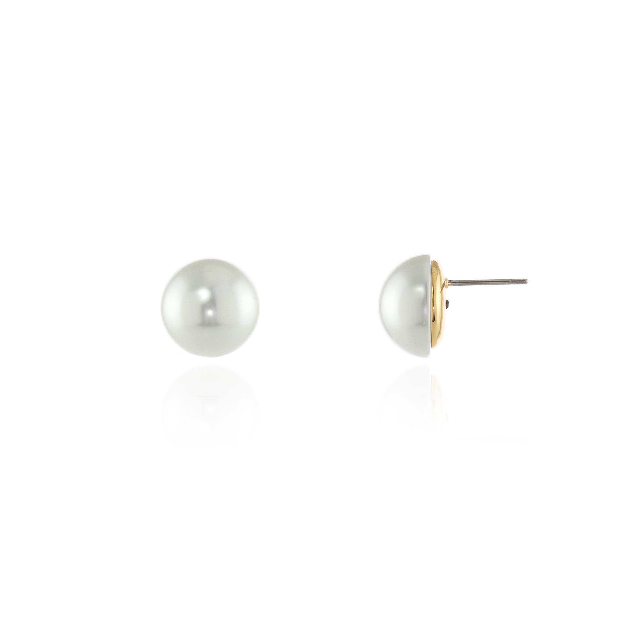 Bibi 12mm Pearl Gold Earrings 413401G300