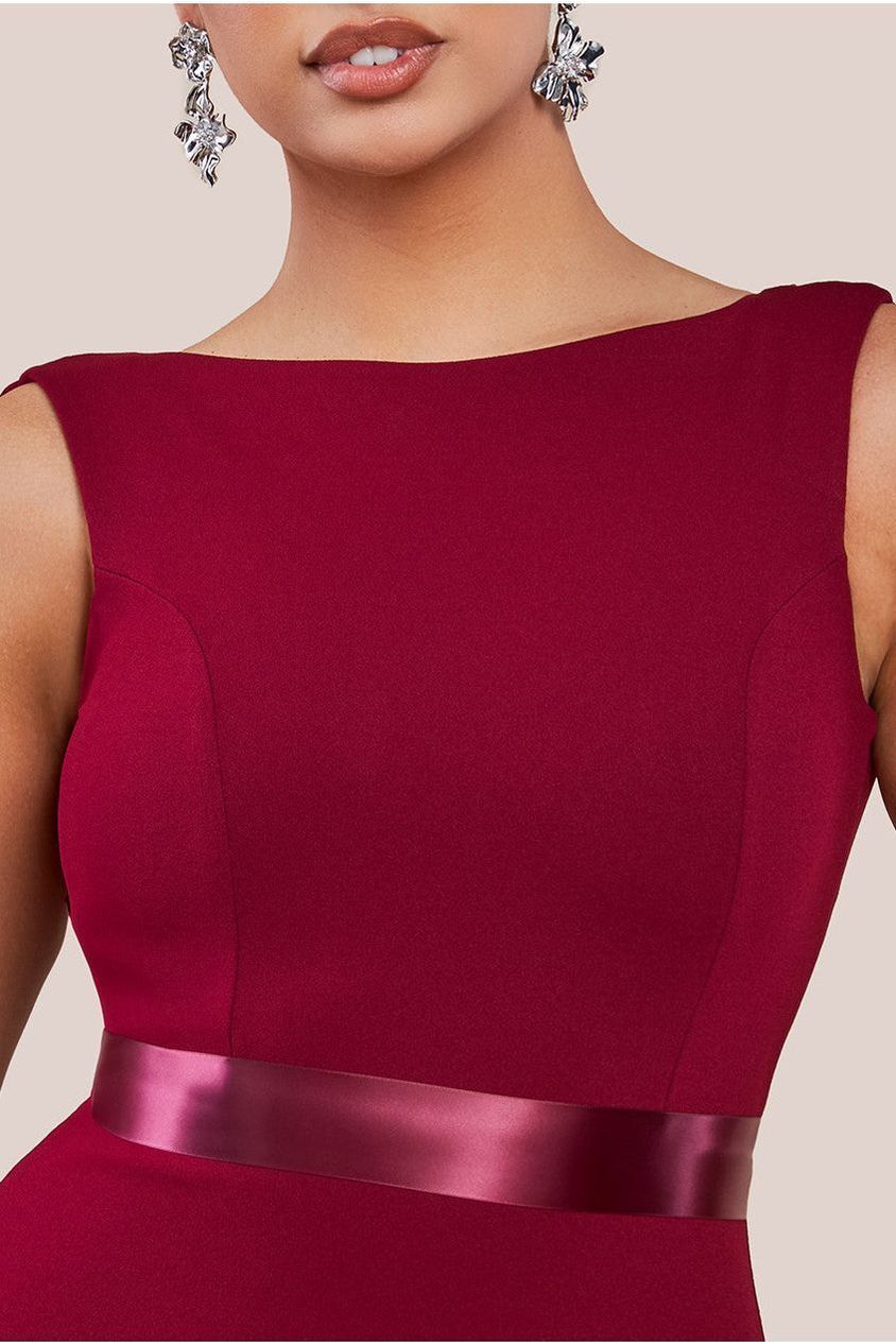 Eris Bridesmaid Maxi Fishtail Dress ERIS BERRY