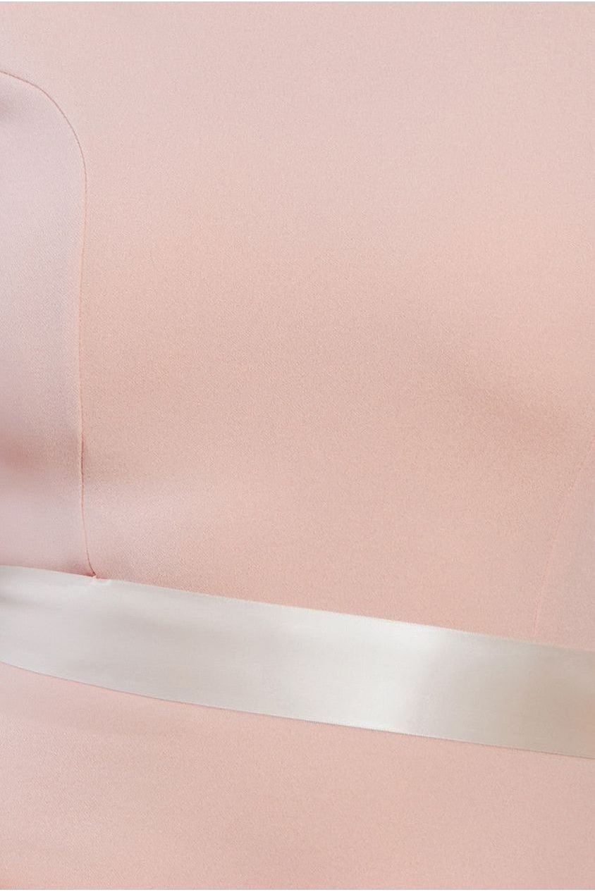 Eris Bridesmaid Maxi Fishtail Dress - Peach ERIS PEACH