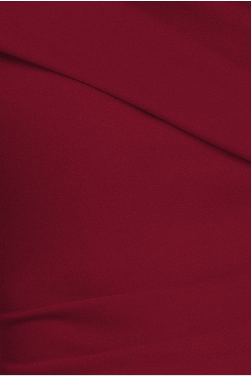 One Shoulder Evening Maxi Dress - Wine DR3231