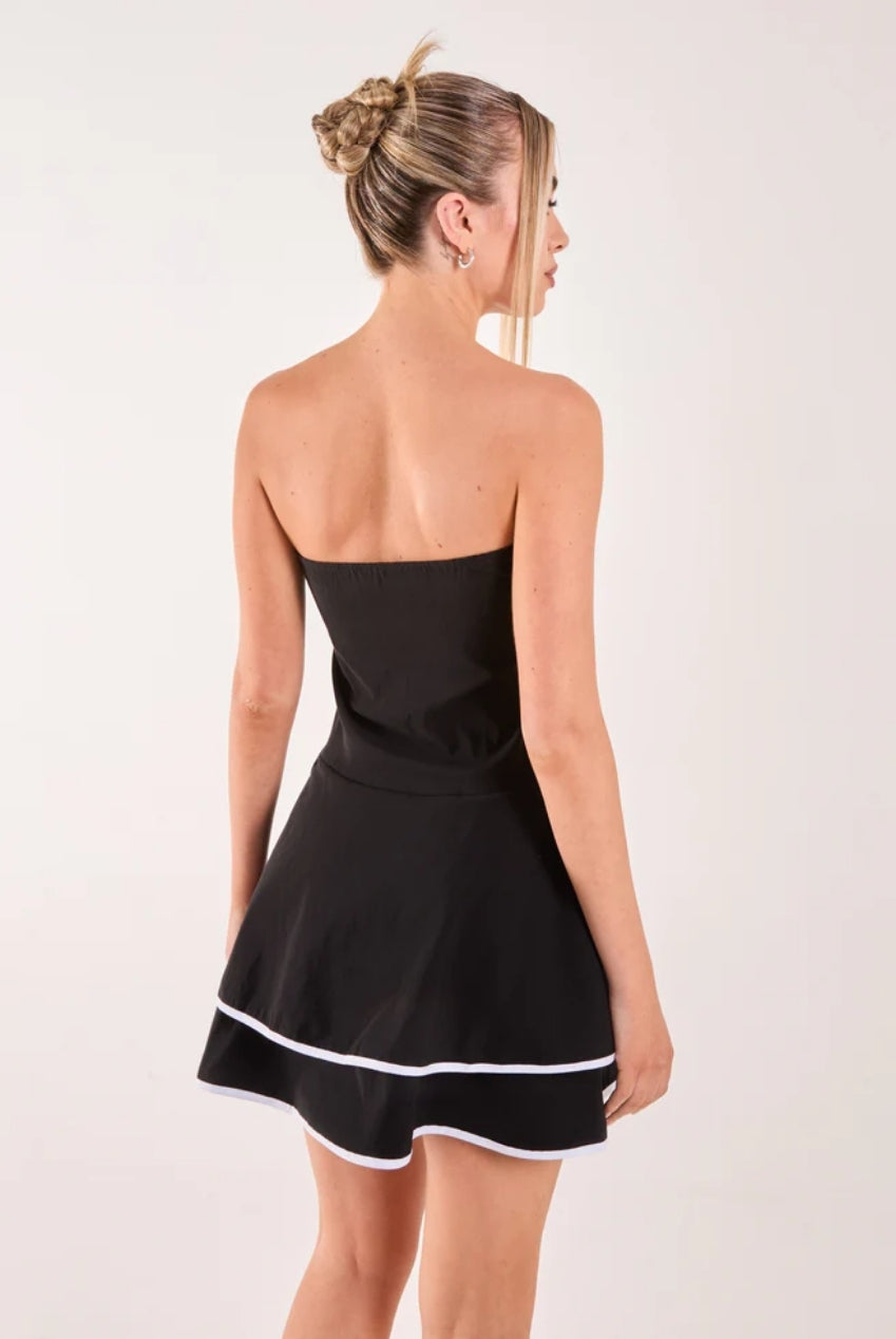 Bandeau Contrast Binding Mini Dress AW24132P031